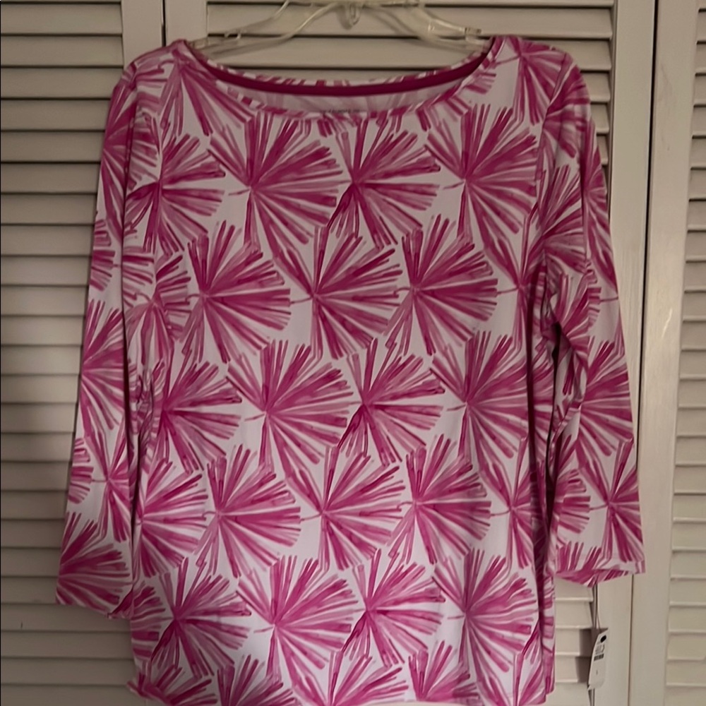 Women's Pink Patterned Top